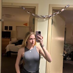 Gray Sleeveless Top